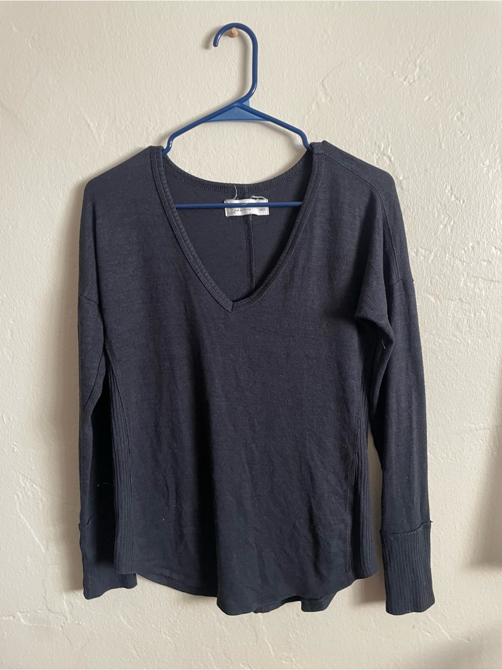 Abercrombie & Fitch Black V-Neck Long Sleeve Top